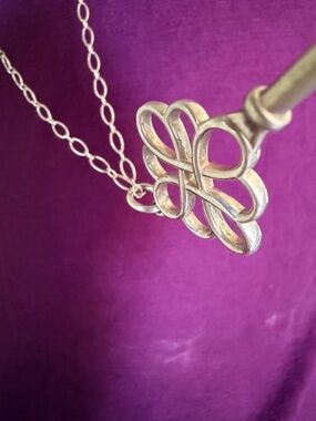 Tiffany & Co. Sterling Silver Key Necklace